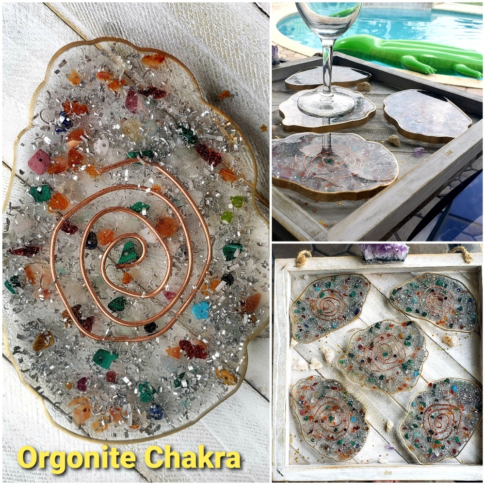 Orgonite Chakra Coaster Set
